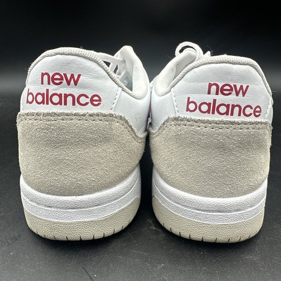 New Balance BB80RTB Men\'s Sneakers White Red Size 9.5 US 43 EU Leather Casual main image 5